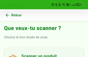 Scannez un produit avec Fresh Scan